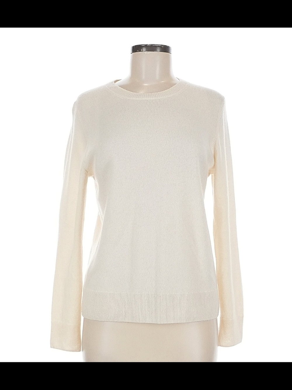 Quince Ivory 100% Cashmere Crewneck Sweater